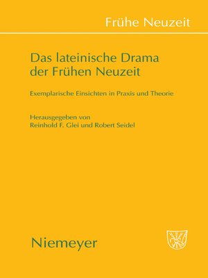 cover image of Das lateinische Drama der Frühen Neuzeit